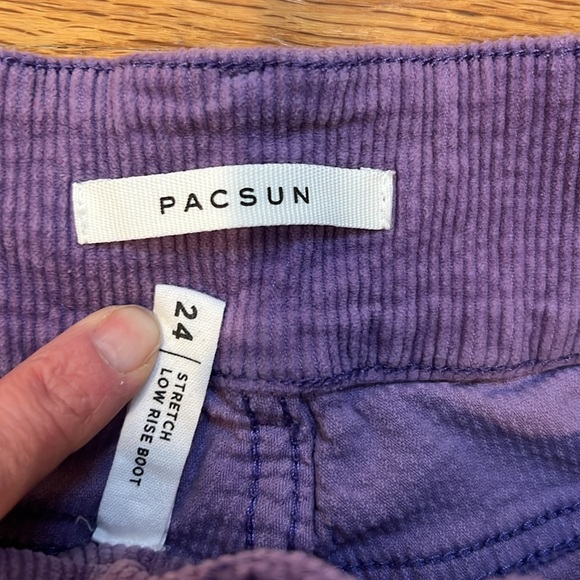 PacSun Plum Corduroy Stretch Low Rise Bootcut Jeans - Women’s 2 / 24 - Picture 6 of 12